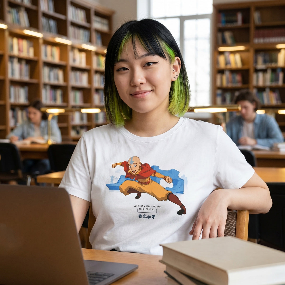 Produktbild Avatar: The Last Airbender - Aang T-shirt vit