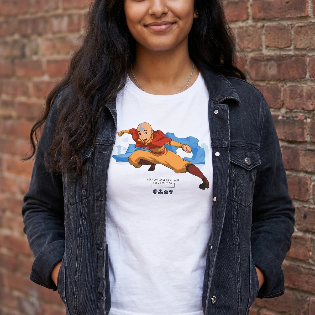 Produktbild Avatar: The Last Airbender - Aang T-shirt vit