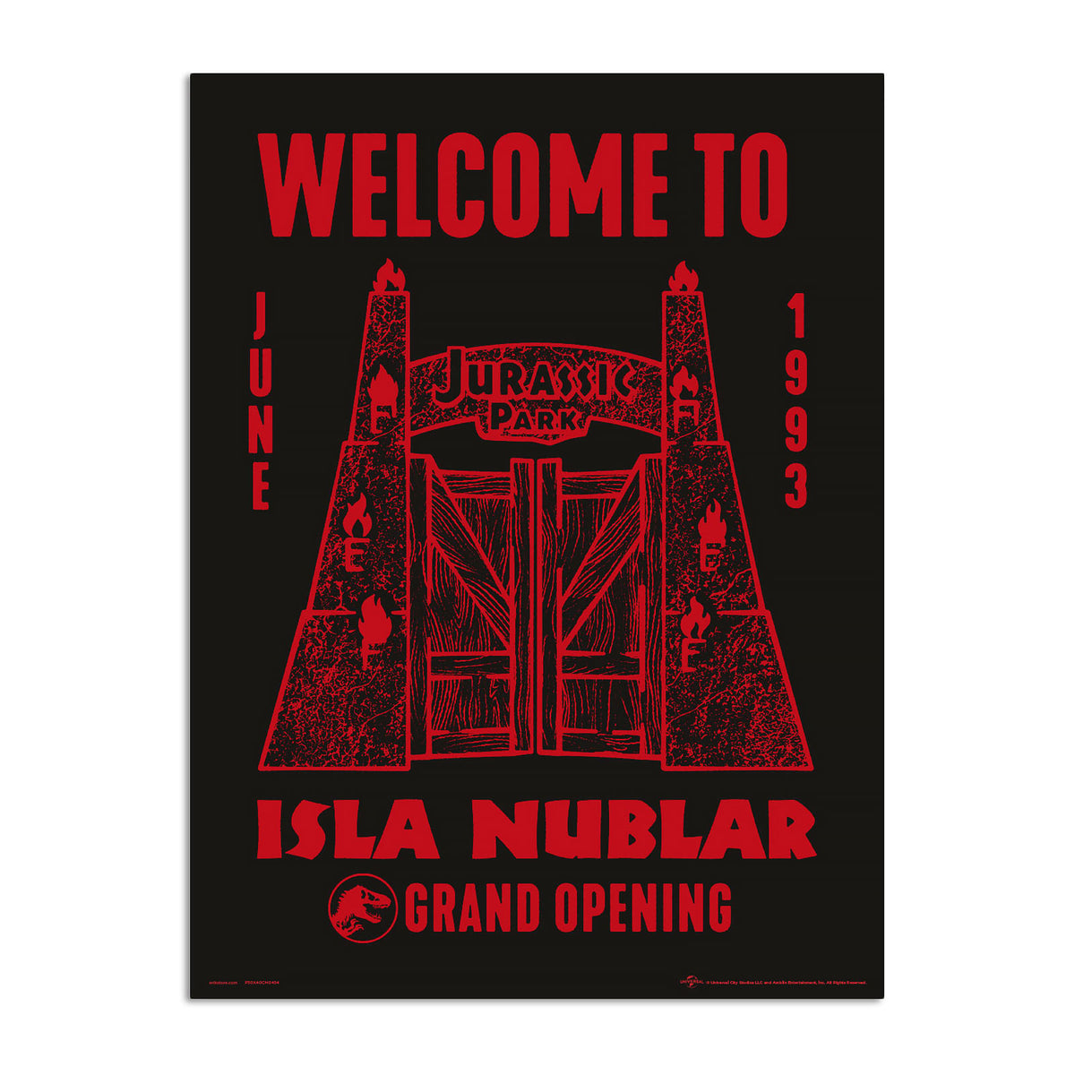 Produktbild Jurassic Park - Welcome to Isla Nublar Väggbild