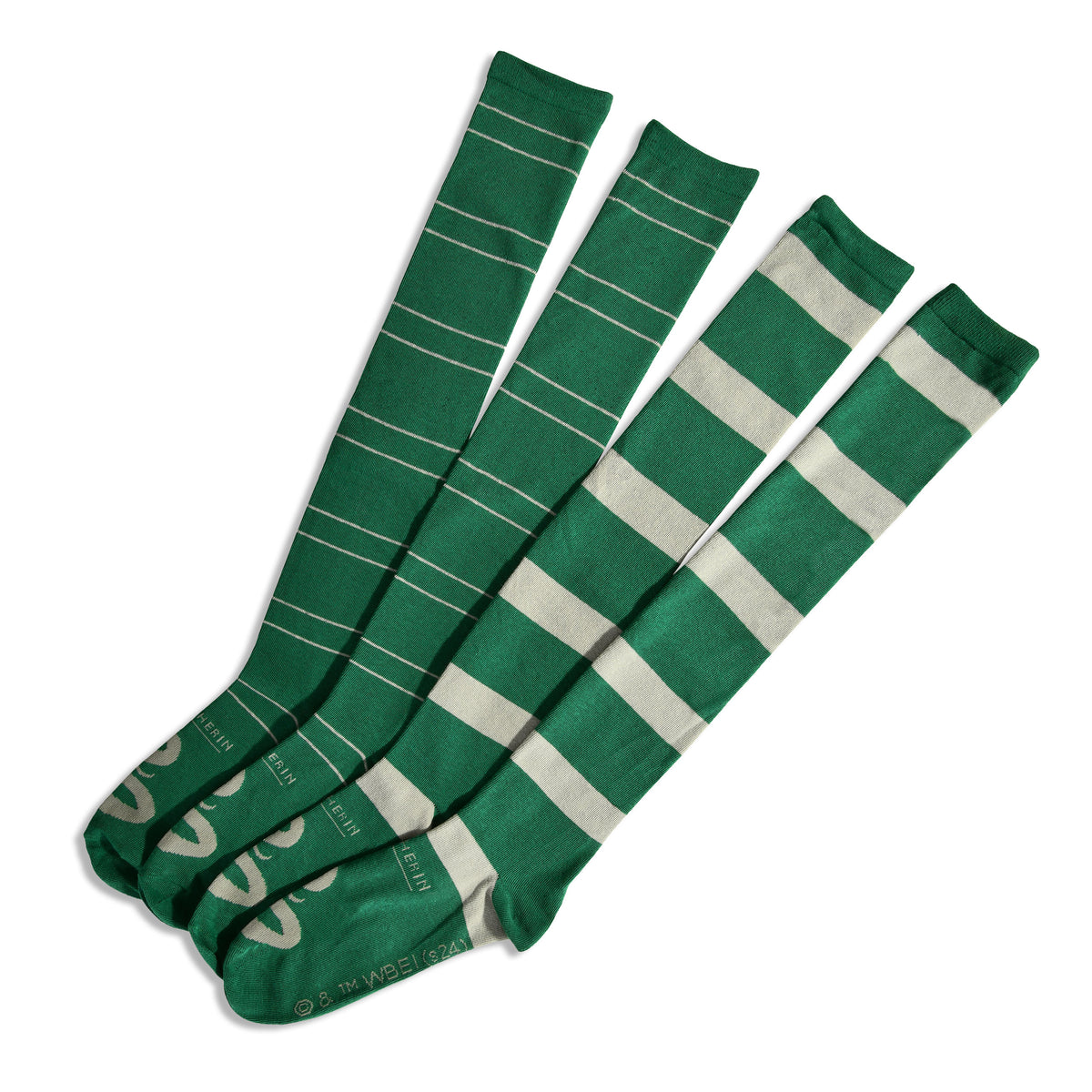 Produktbild Harry Potter - Slytherin Overknee Strumpor 2-pack