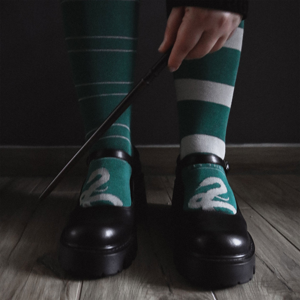 Produktbild Harry Potter - Slytherin Overknee Strumpor 2-pack