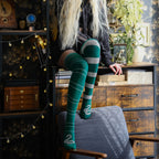 Produktbild Harry Potter - Slytherin Overknee Strumpor 2-pack