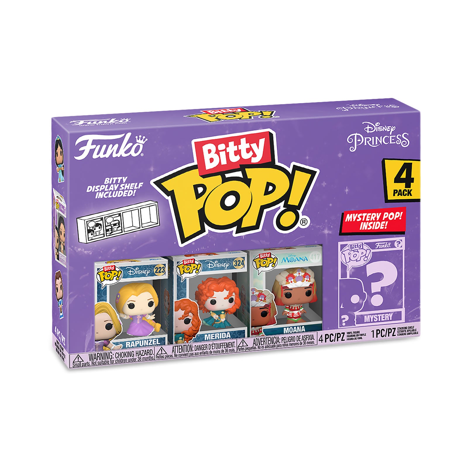 Produktbild Disney Princess - Funko Bitty Pop 4-figurset Serie 4