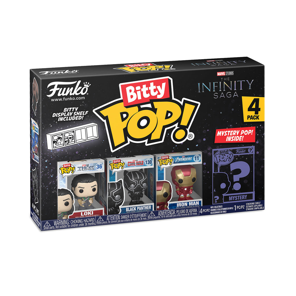 Produktbild Marvel - Funko Bitty Pop 4-figurers set Serie 4