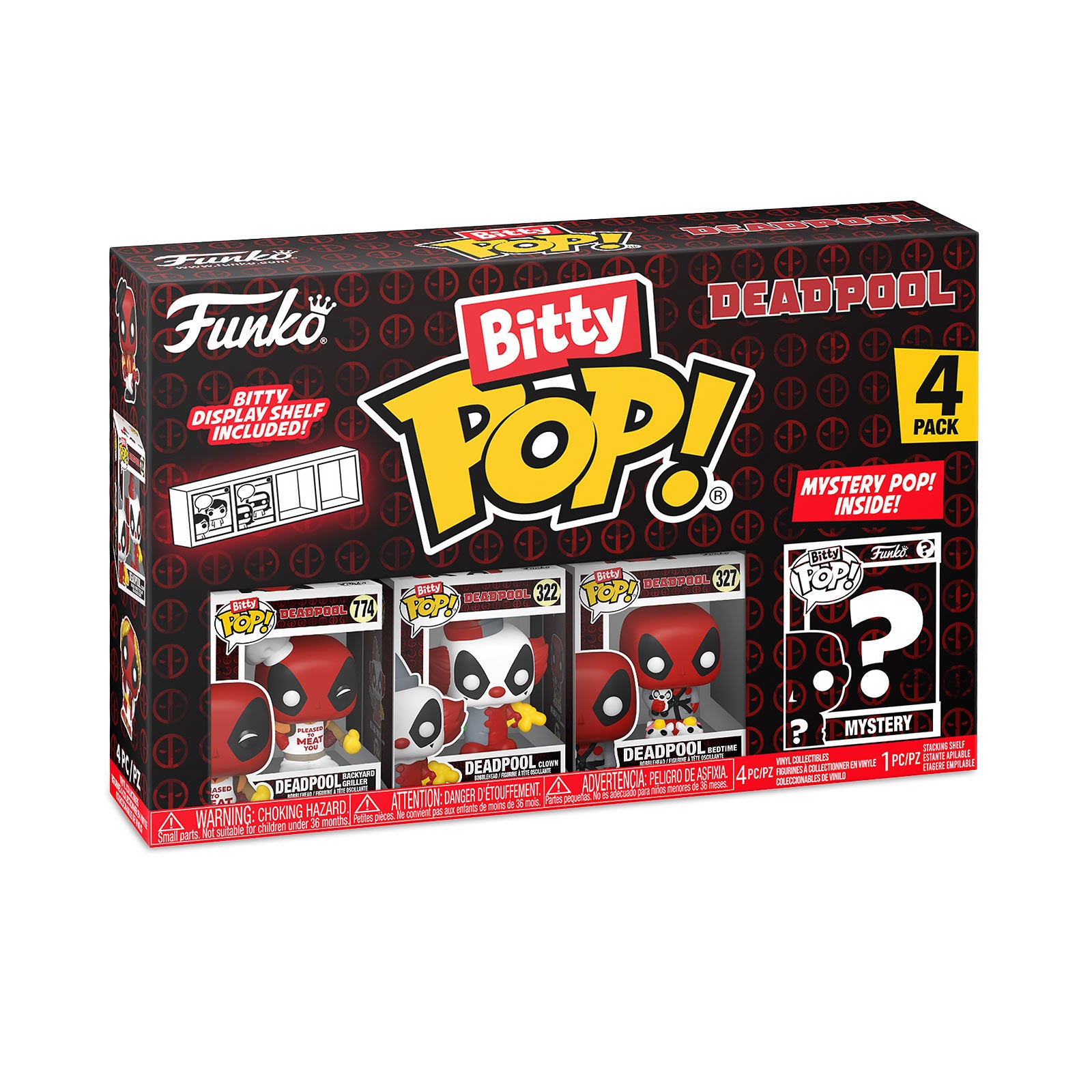 Produktbild Deadpool - Funko Bitty Pop 4-figurers set Serie 1