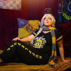 Produktbild Hufflepuff vapensköld pyjamas svart - Harry Potter