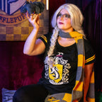 Produktbild Hufflepuff vapensköld pyjamas svart - Harry Potter