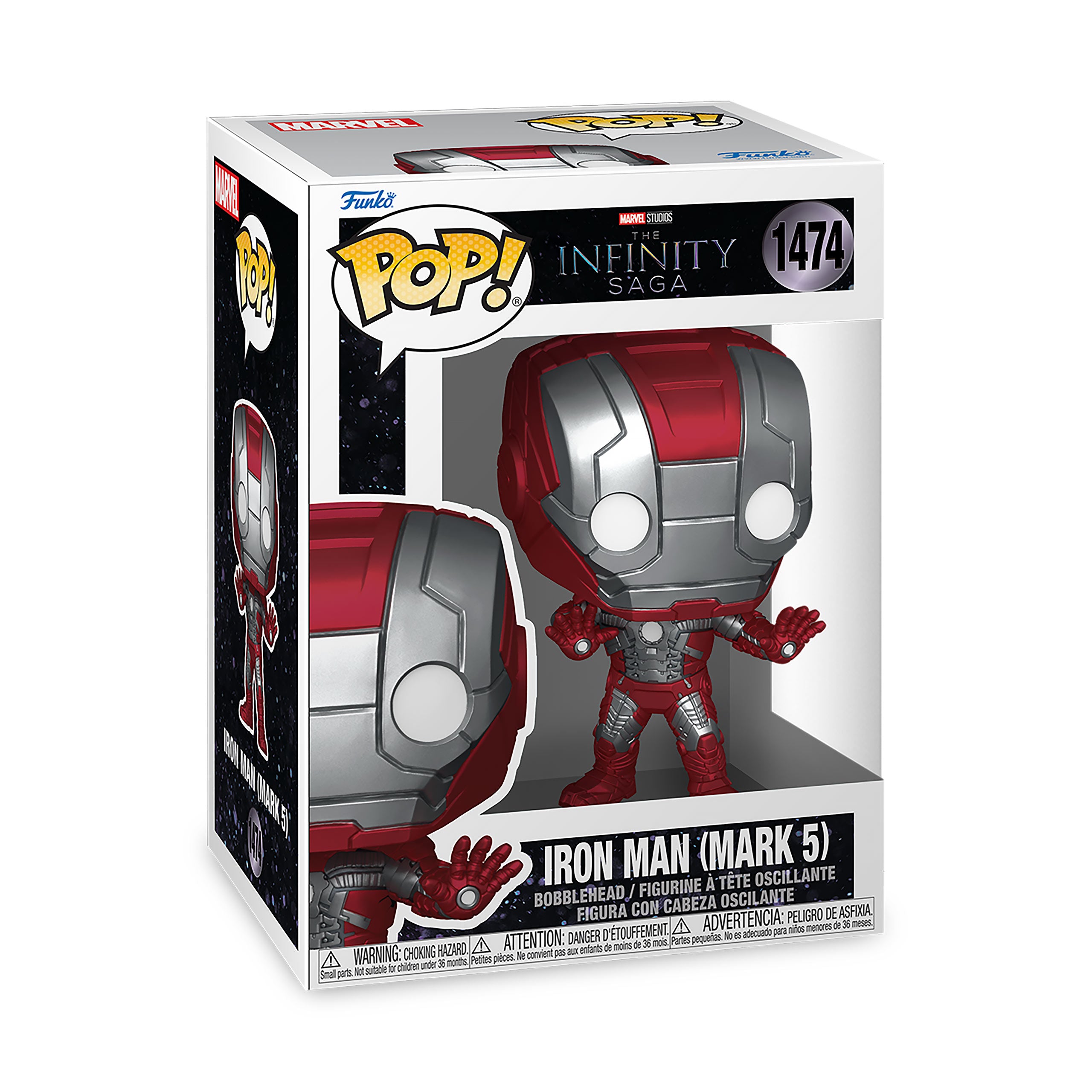 Produktbild Iron Man 2 - Mark 5 Funko Pop figur med rörligt huvud