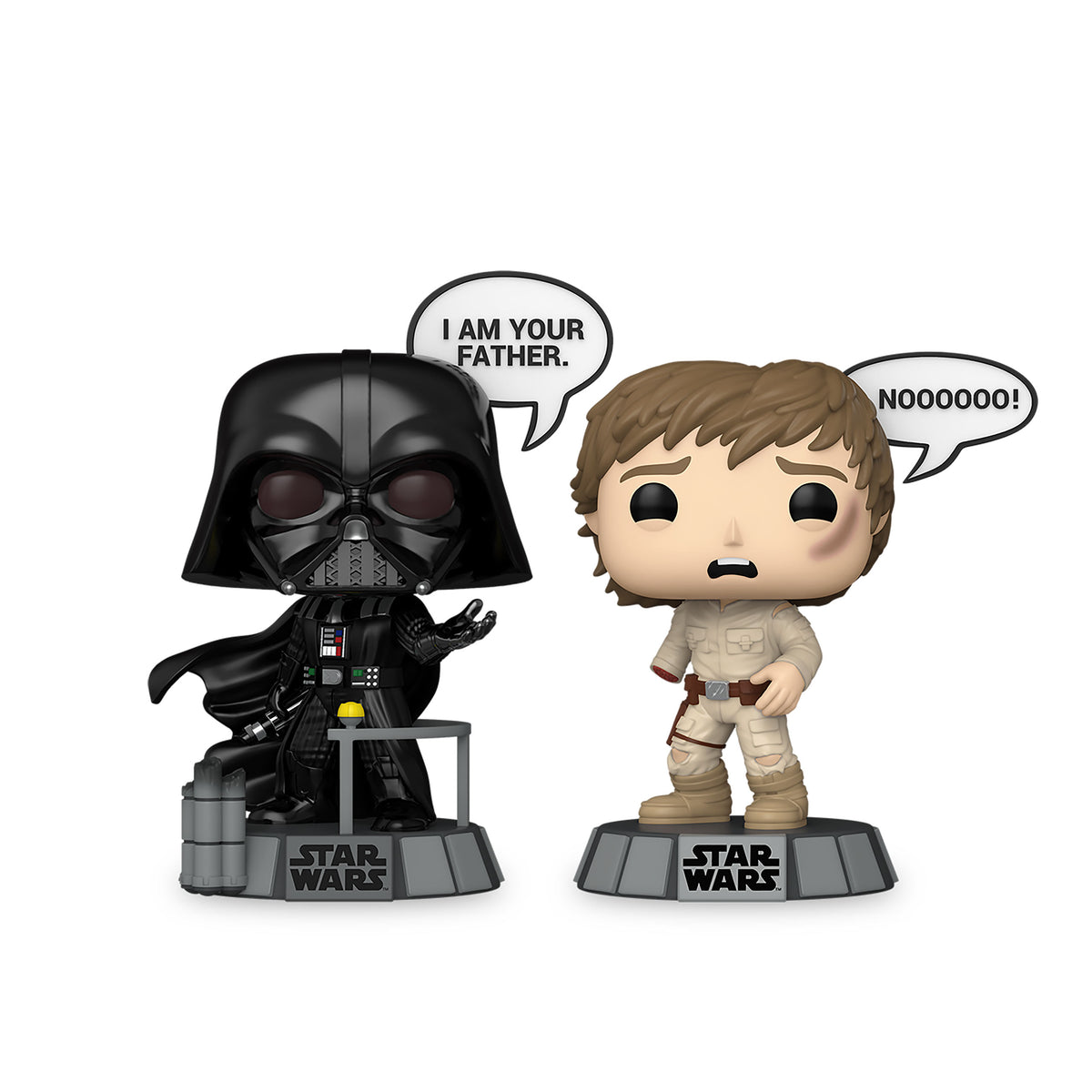 Produktbild Star Wars - Vader och Luke Funko Pop vickande huvuden, 2-pack