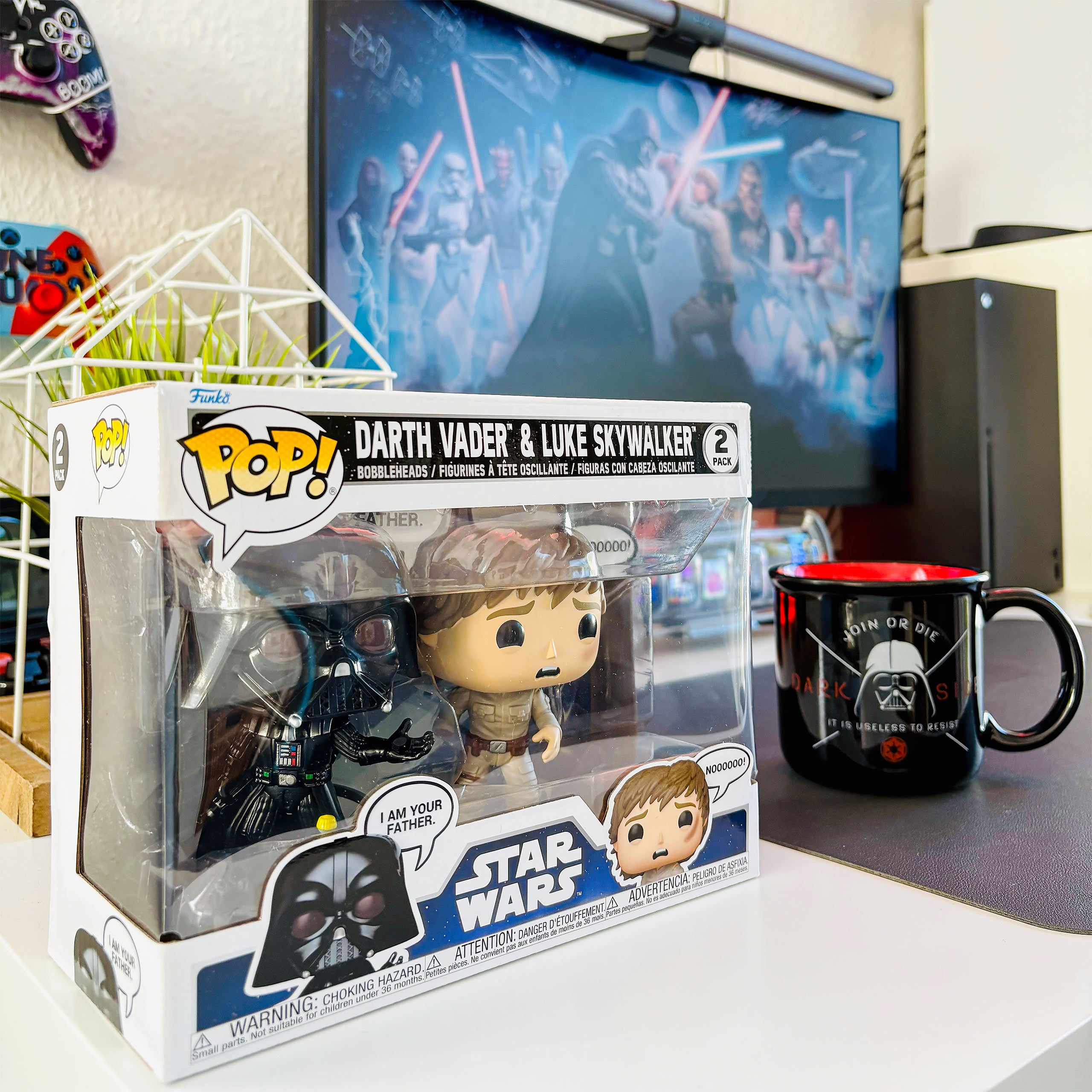 Produktbild Star Wars - Vader och Luke Funko Pop vickande huvuden, 2-pack