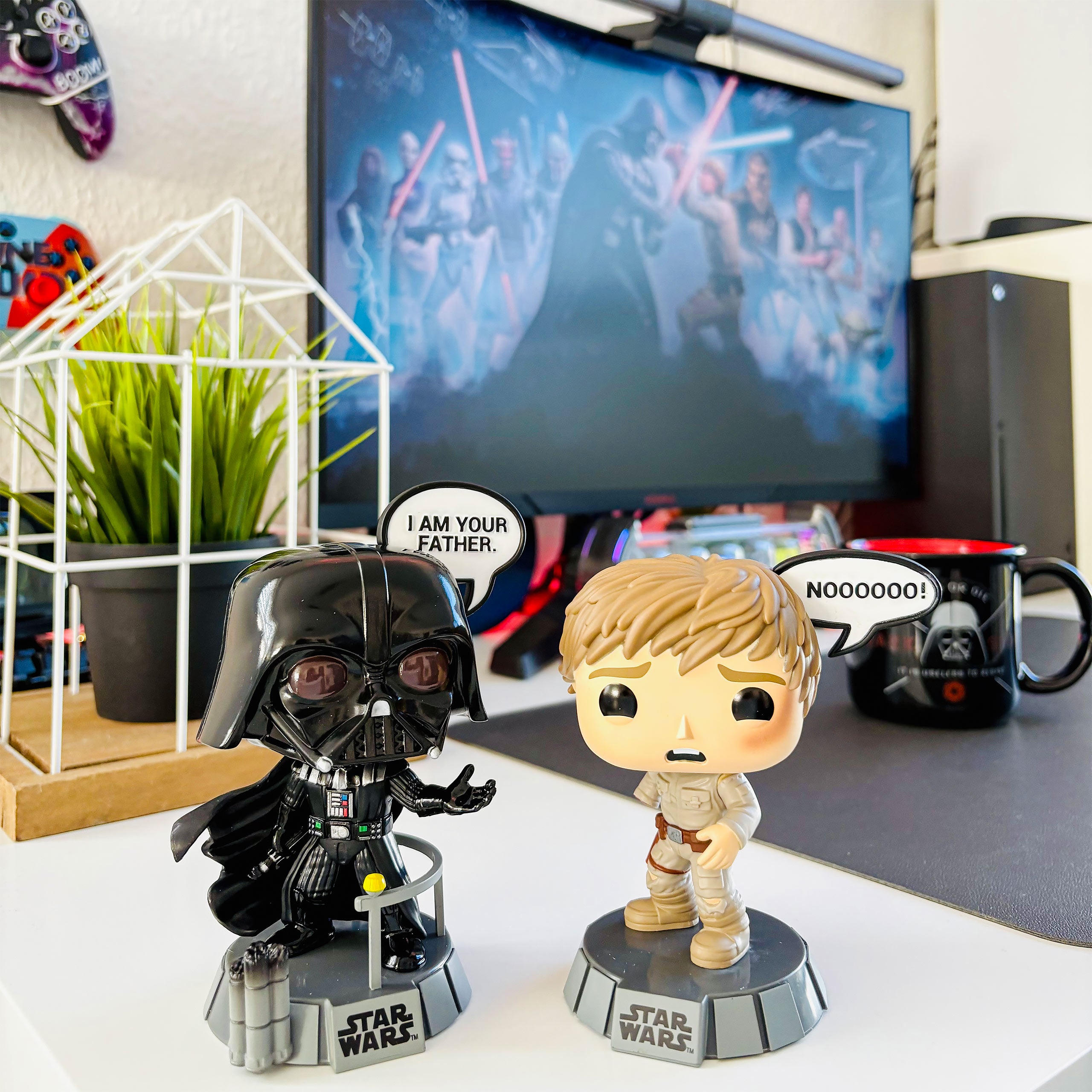 Produktbild Star Wars - Vader och Luke Funko Pop vickande huvuden, 2-pack