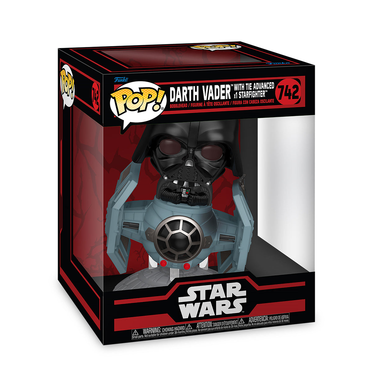 Produktbild Star Wars - Darth Vader med Starfighter Funko Pop vickhuvudfigur