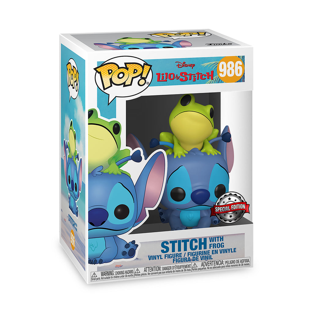 Produktbild Stitch med groda Funko Pop-figur - Lilo & Stitch