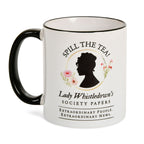 Produktbild Spill the Tea! Society Papers-mugg för Bridgerton-fans