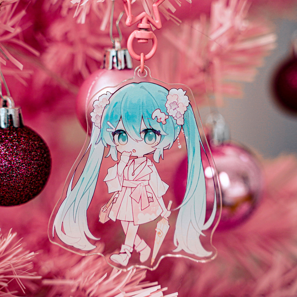 Produktbild Hatsune Miku - Kawaii Summer Time Akryl Nyckelring