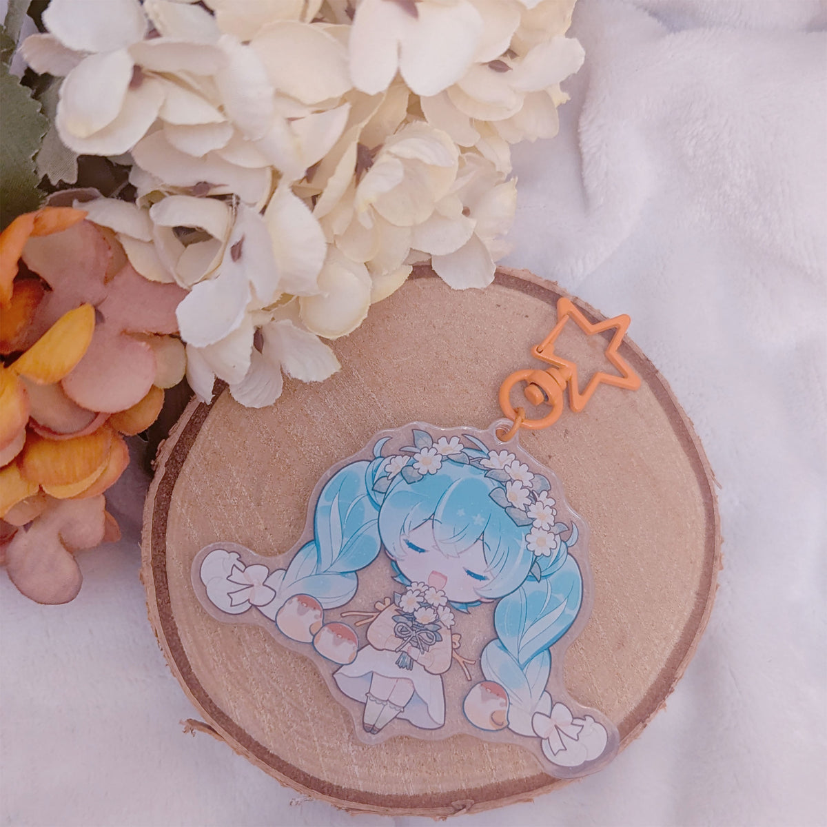 Produktbild Hatsune Miku - Kawaii Autumn Time akryl nyckelring