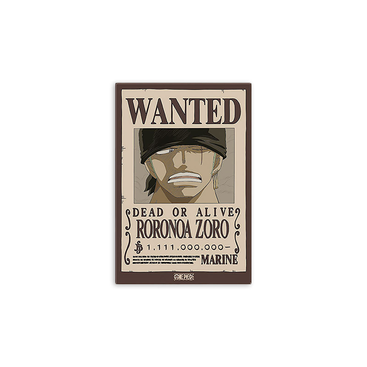 Produktbild One Piece - Wanted Zoro Magnet