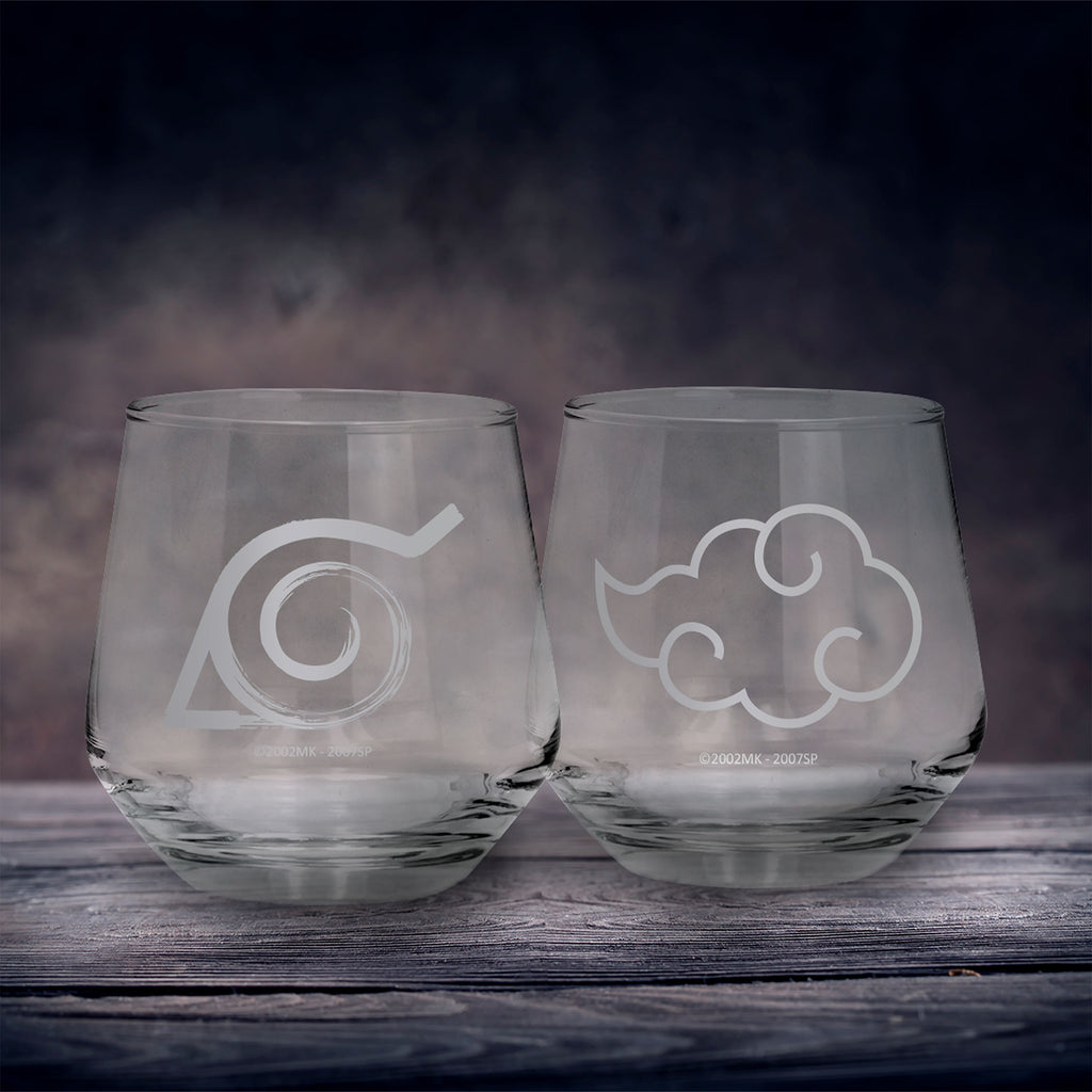 Produktbild Naruto Shippuden - Konoha & Akatsuki Glas 2-pack