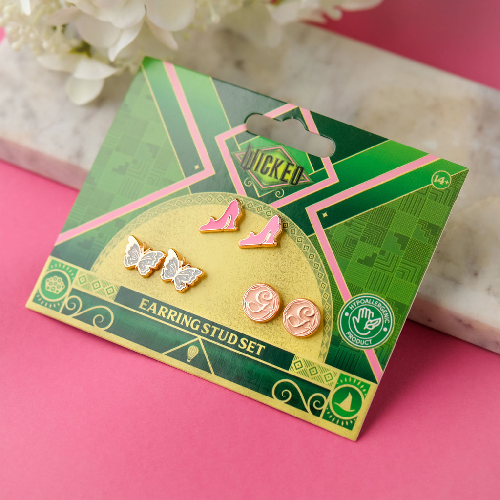 Produktbild Wicked - Glinda örhängen, 3-pack
