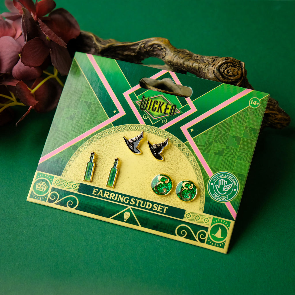 Produktbild Wicked - Elphaba örhängen 3-pack