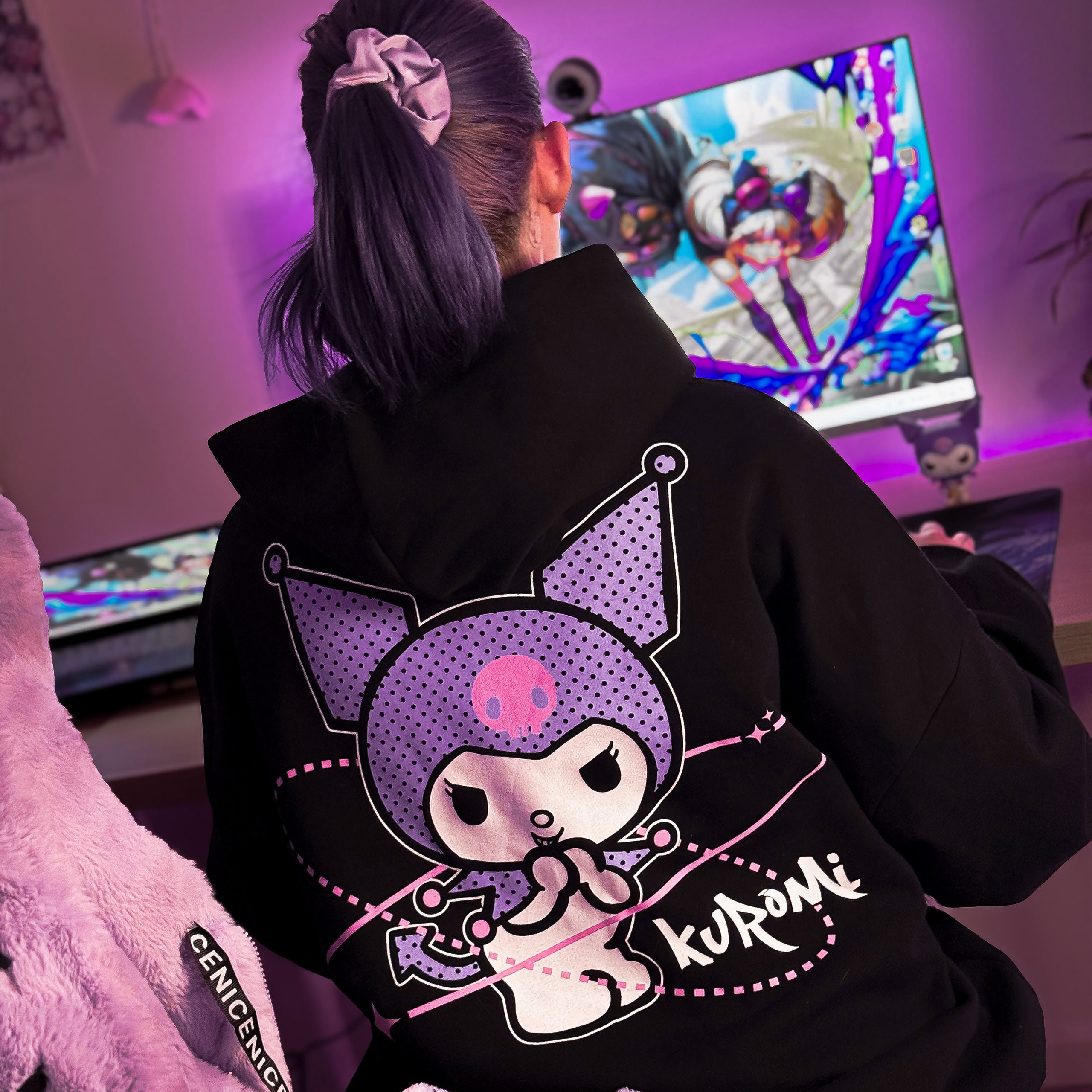 Product image Sanrio - Kuromi Hoodie Black