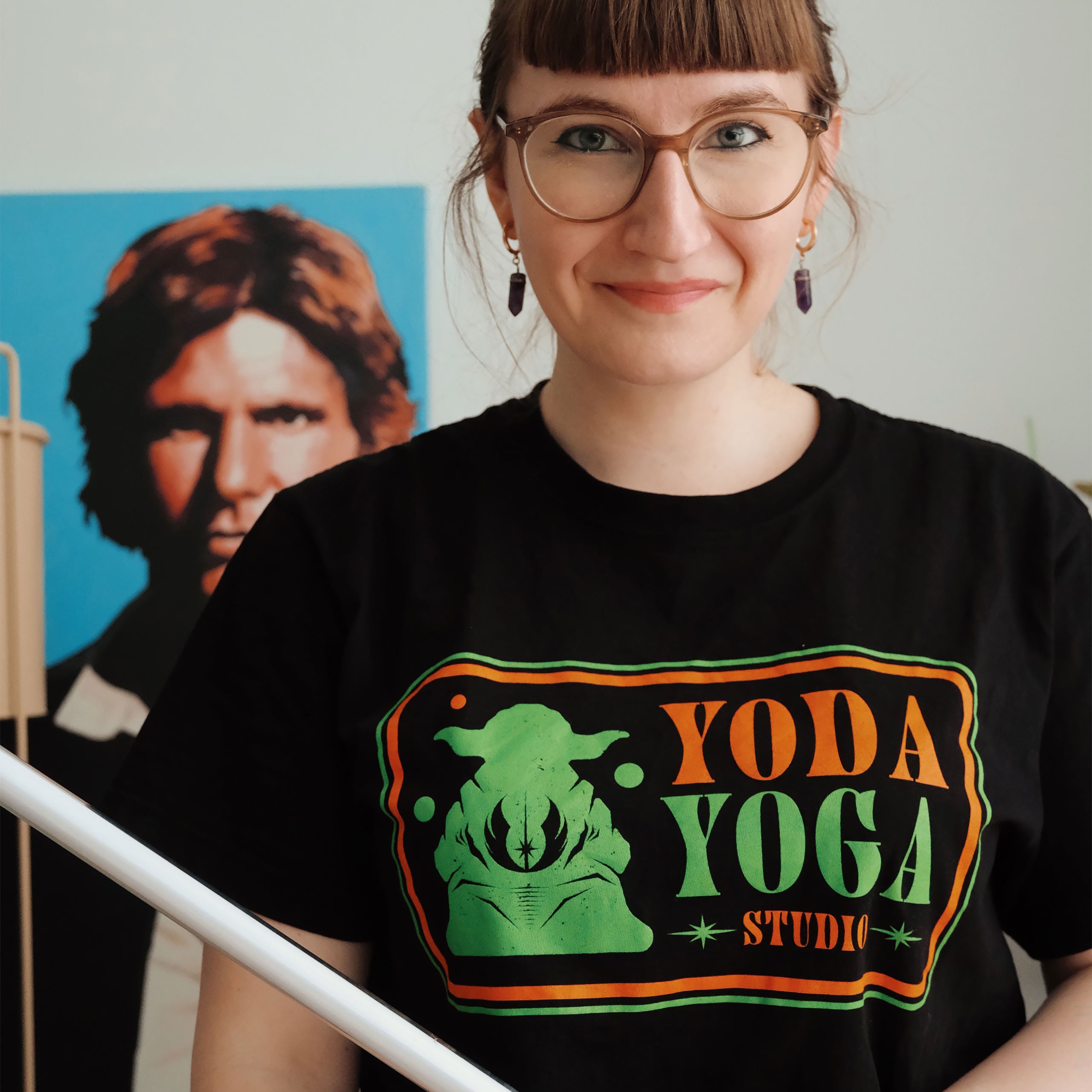 Produktbild Star Wars - Yoda Yoga Studio T-shirt svart