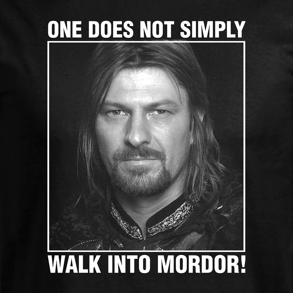 Produktbild Boromir One Does Not Simply Walk Into Mordor T-Shirt - Sagan om Ringen