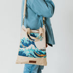 Produktbild Den stora vågen vid Kanagawa - Katsushika Hokusai shoppingväska