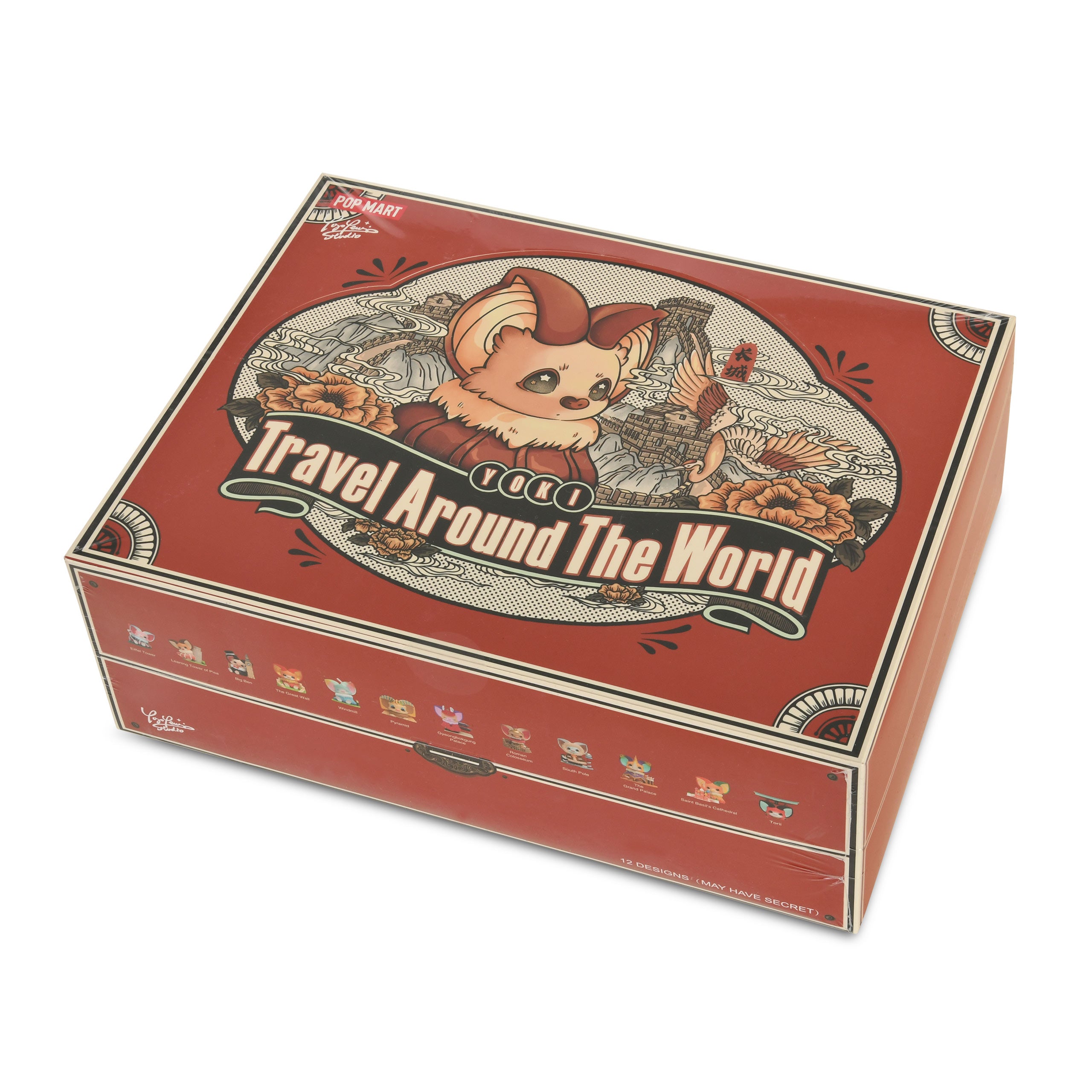 Produktbild Yoki Reser Runt Världen - POP MART Mysteryfigurer 12-pack