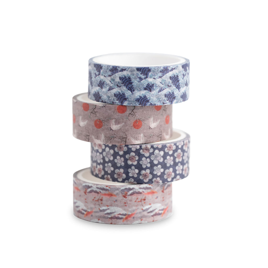 Produktbild Den stora vågen vid Kanagawa - Katsushika Hokusai Washi Tejp 4-pack