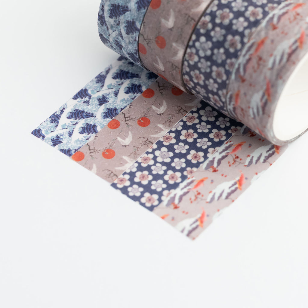 Produktbild Den stora vågen vid Kanagawa - Katsushika Hokusai Washi Tejp 4-pack