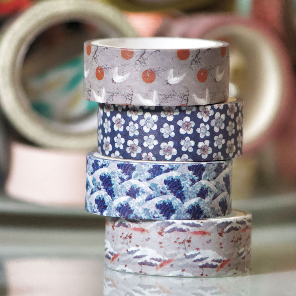 Produktbild Den stora vågen vid Kanagawa - Katsushika Hokusai Washi Tejp 4-pack