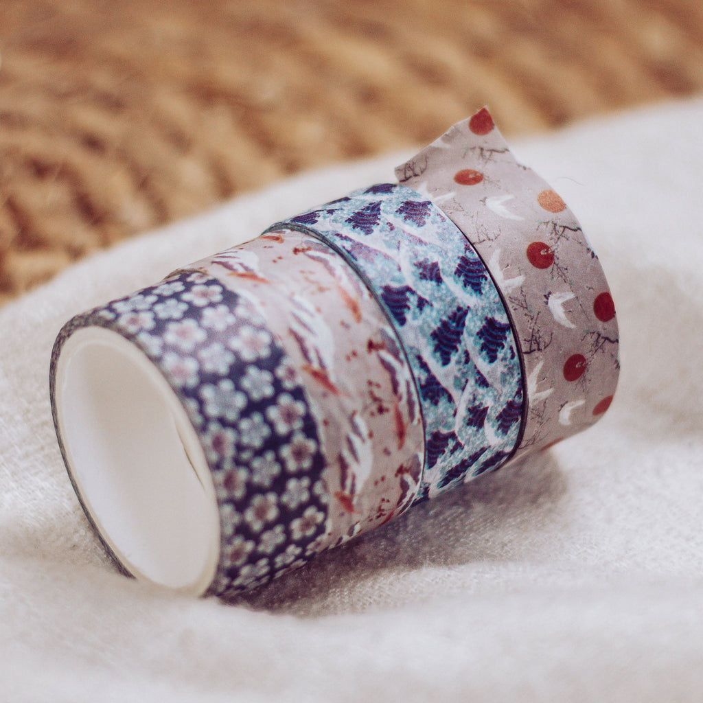 Produktbild Den stora vågen vid Kanagawa - Katsushika Hokusai Washi Tejp 4-pack