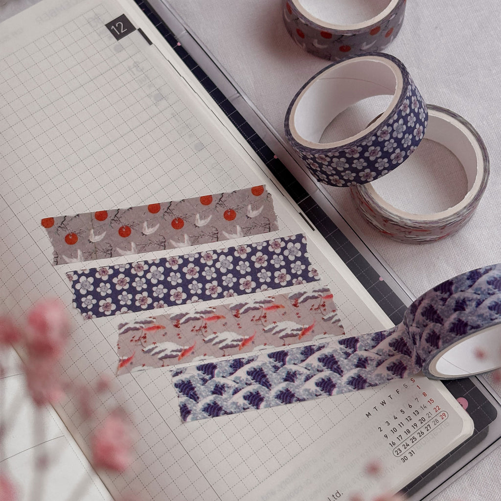 Produktbild Den stora vågen vid Kanagawa - Katsushika Hokusai Washi Tejp 4-pack
