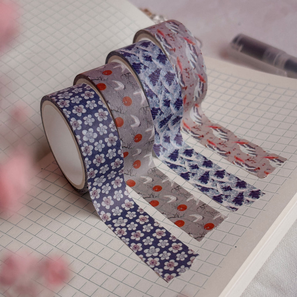 Produktbild Den stora vågen vid Kanagawa - Katsushika Hokusai Washi Tejp 4-pack