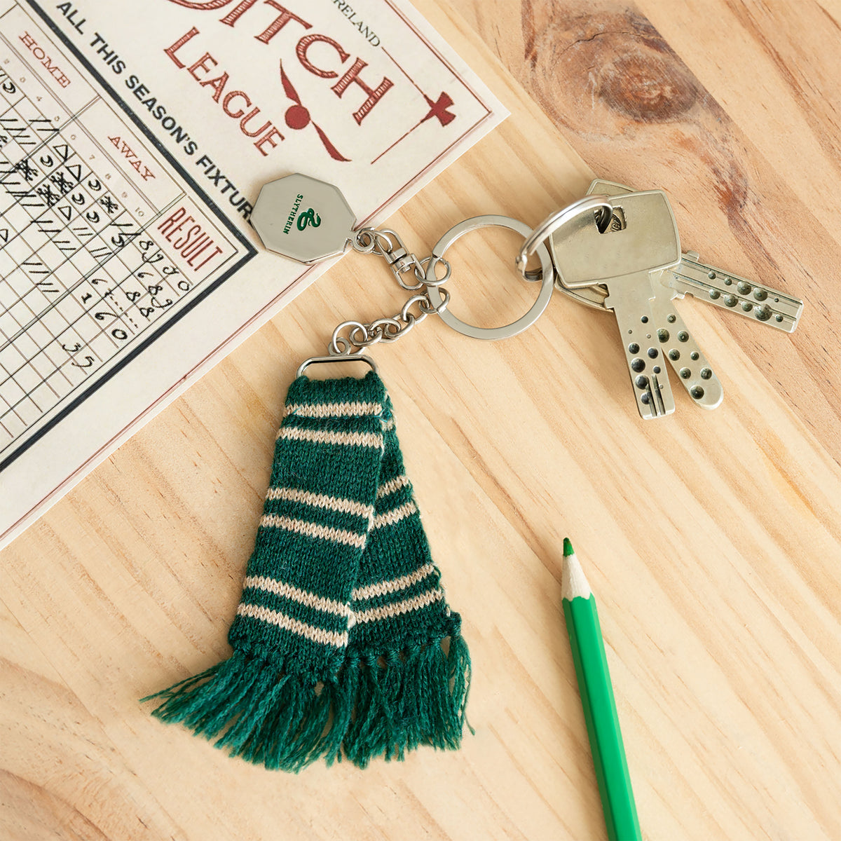 Produktbild Harry Potter - Slytherin Halsduk Nyckelring