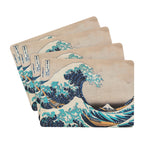Produktbild Den stora vågen utanför Kanagawa - Katsushika Hokusai frukostbricka 4-delad set