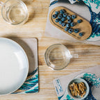Produktbild Den stora vågen utanför Kanagawa - Katsushika Hokusai frukostbricka 4-delad set
