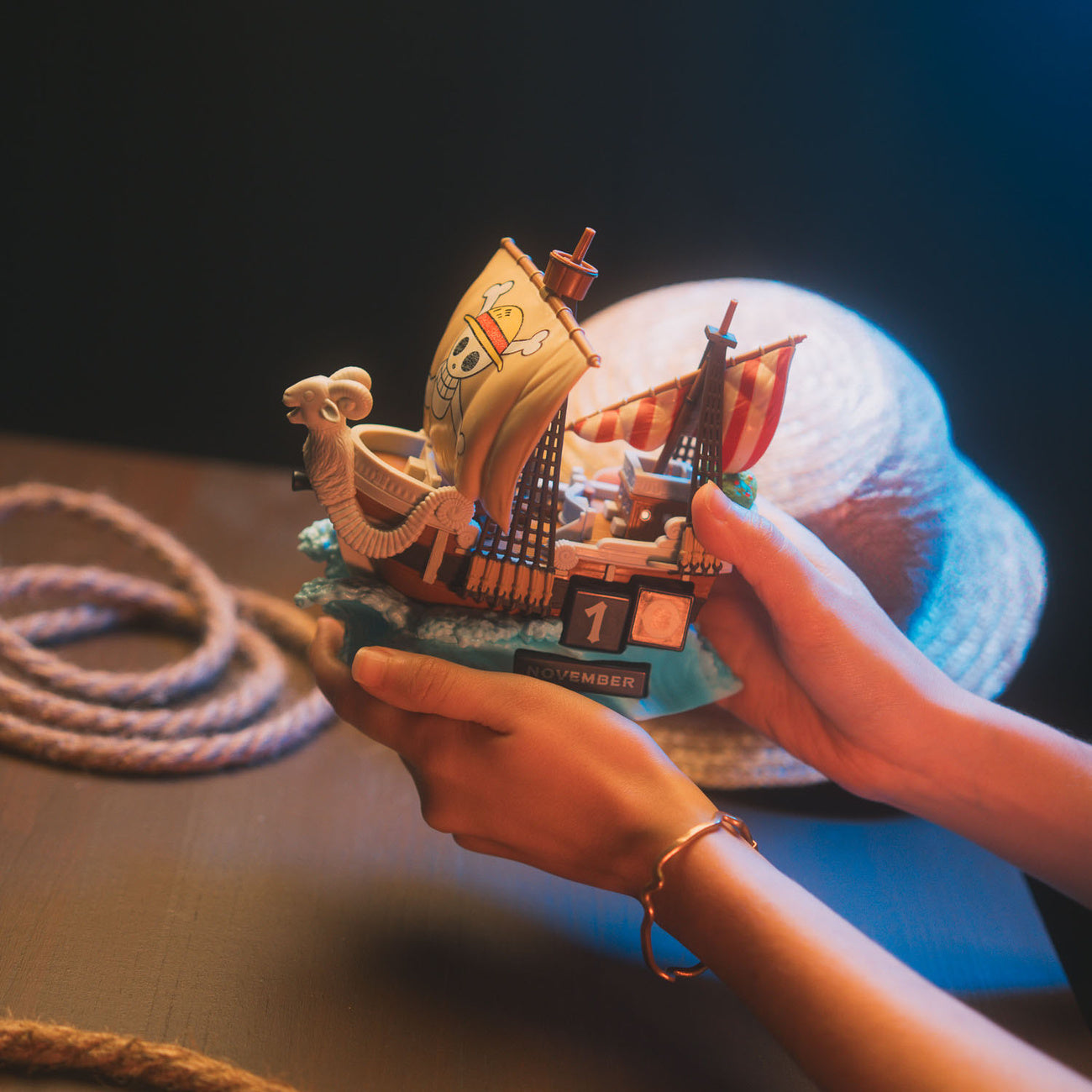 Produktbild One Piece - Going Merry 3D-evighetskalender