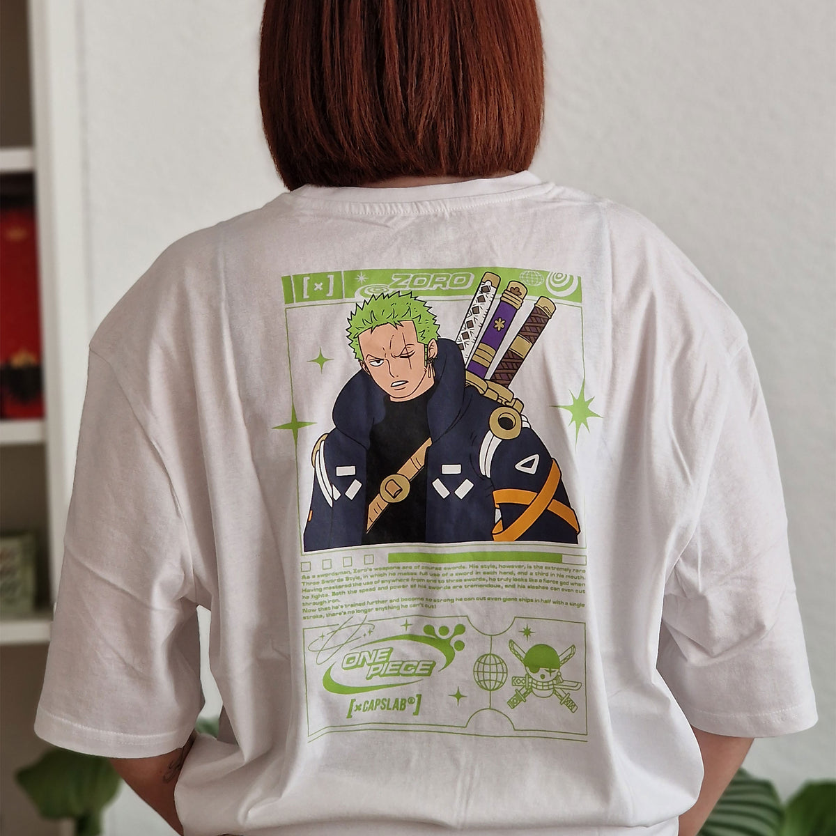 Produktbild One Piece - Zoro Capslab Oversize T-Shirt vit