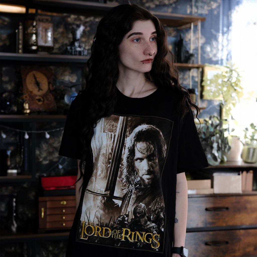 Produktbild Aragorn Hero T-Shirt svart - Sagan om Ringen