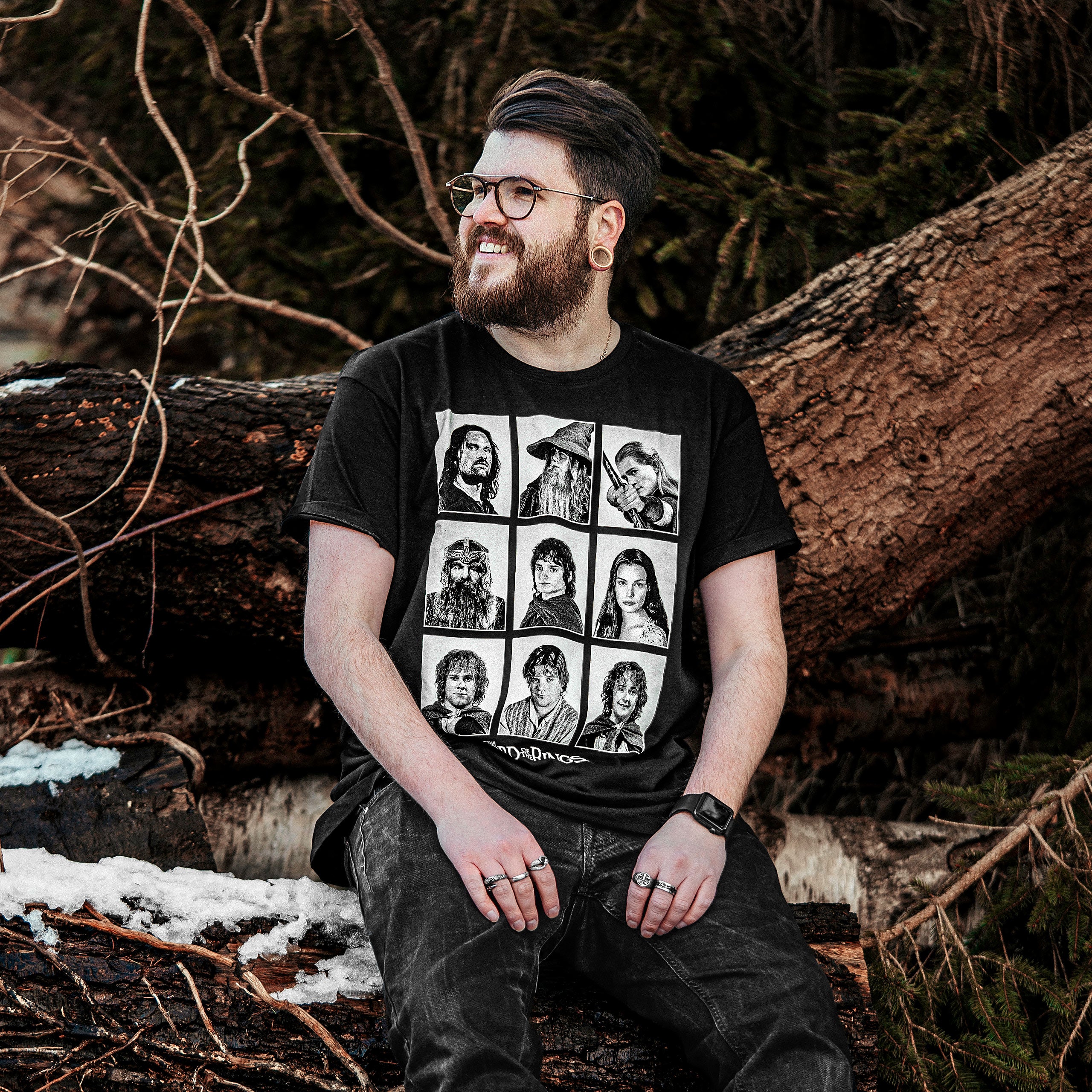 Produktbild Sagan om Ringen - Svart Crew T-shirt