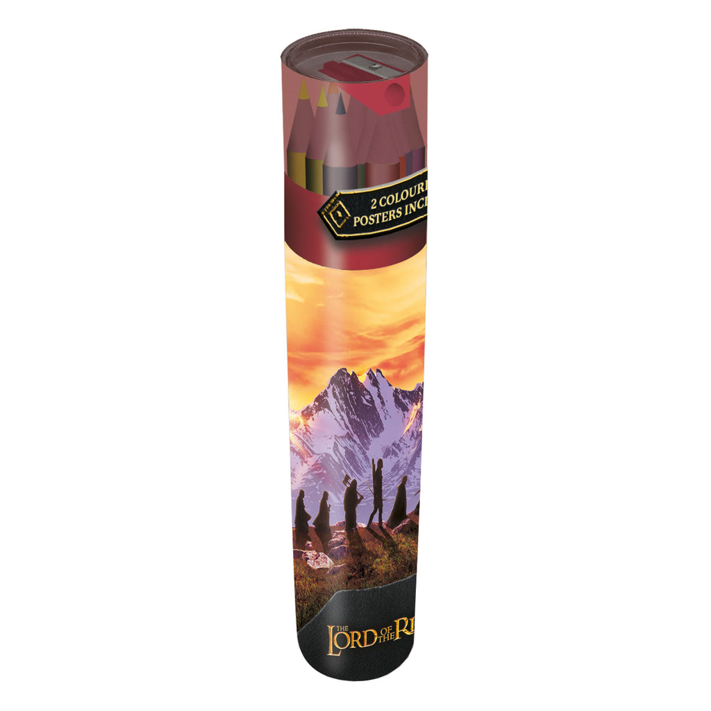 Produktbild Sagan om Ringen - Ringens Brödraskap Pennset 12-pack med 2 målarbilder