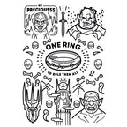 Produktbild Sagan om Ringen - Ringens Brödraskap Pennset 12-pack med 2 målarbilder