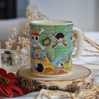 Produktbild One Piece - South Blue Karta Termoeffekt Mugg
