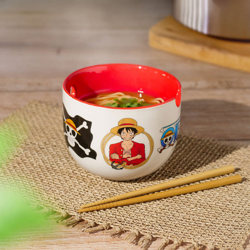 Produktbild One Piece - Monkey D. Luffy ramen-skål med ätpinnar