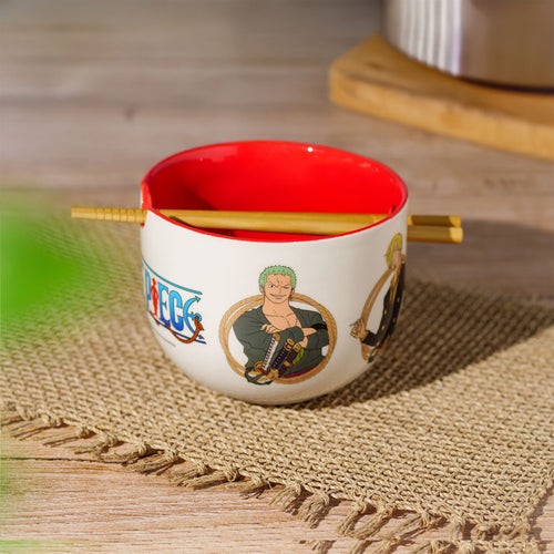 Produktbild One Piece - Monkey D. Luffy ramen-skål med ätpinnar