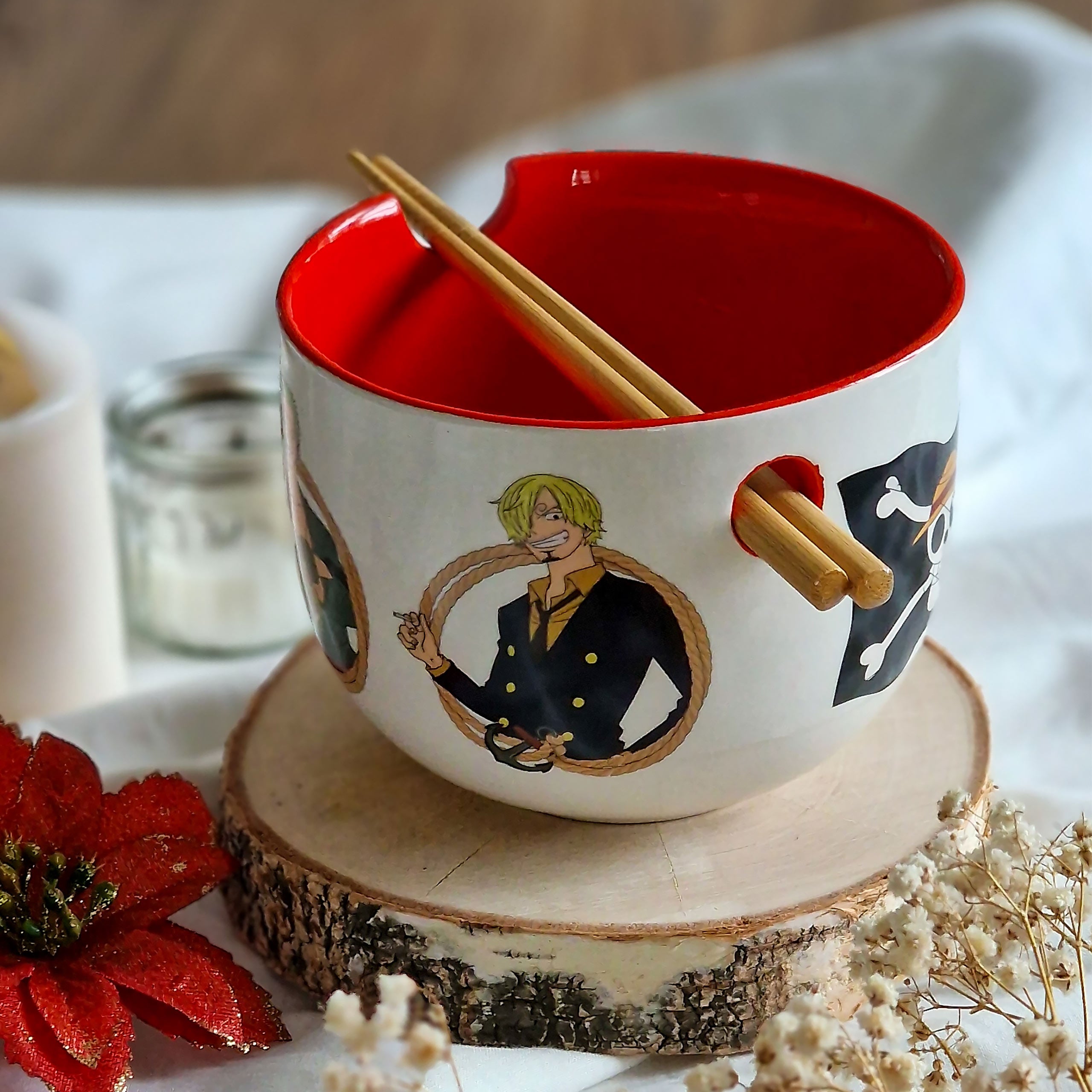 Produktbild One Piece - Monkey D. Luffy ramen-skål med ätpinnar