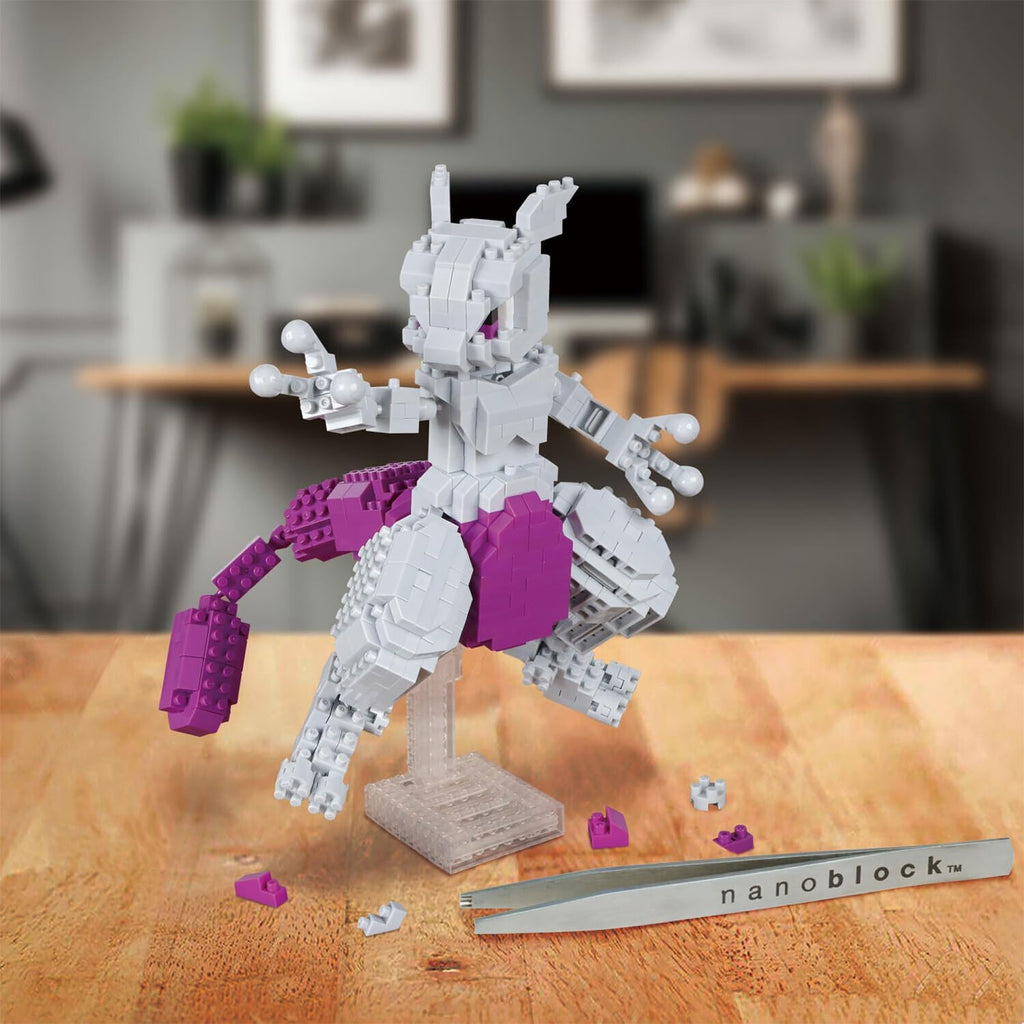 Produktbild Pokemon - Mewtwo nanoblock Mini byggklossfigur deluxe