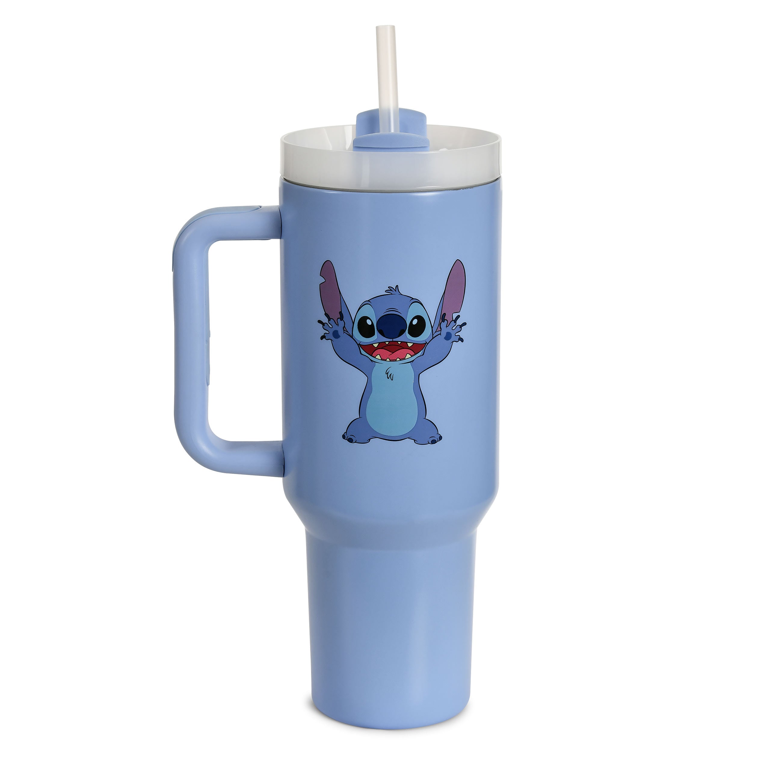 Produktbild Stitch To Go-mugg med sugrör - Lilo & Stitch